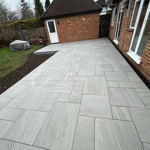 domestic patio paving in Swanley, Kent